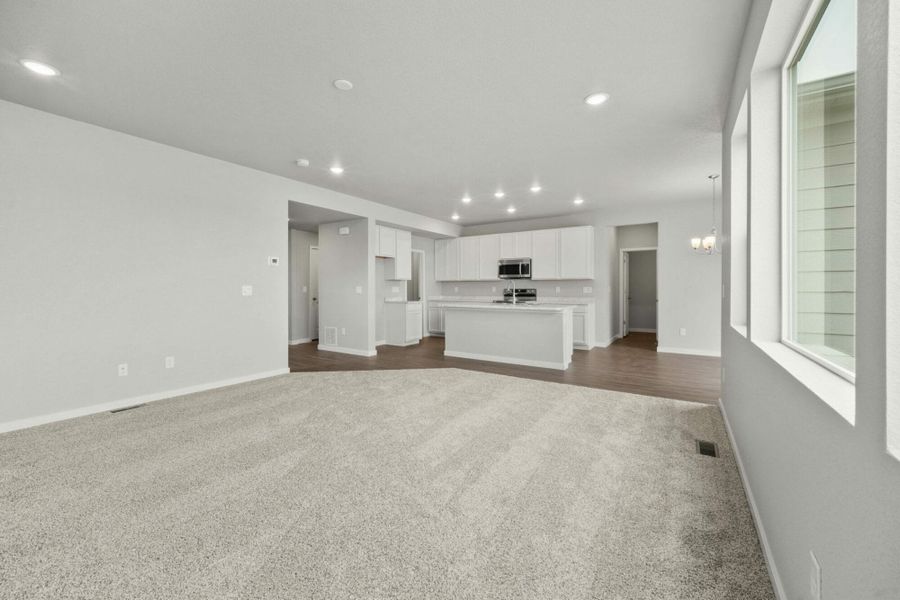 Representative unfurnished interior of a home built from the Balsam by View Homes in Aspen Ranch, Fountain (Image 12).