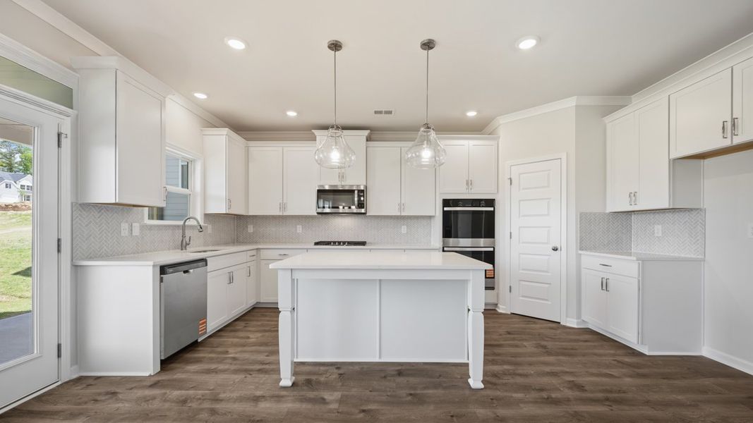 Furnished interior view inside a new home in Evergreen Crossing, Locust Grove (Image 5). Furnished interior view inside a new home in Evergreen Crossing, Locust Grove (Image 5).