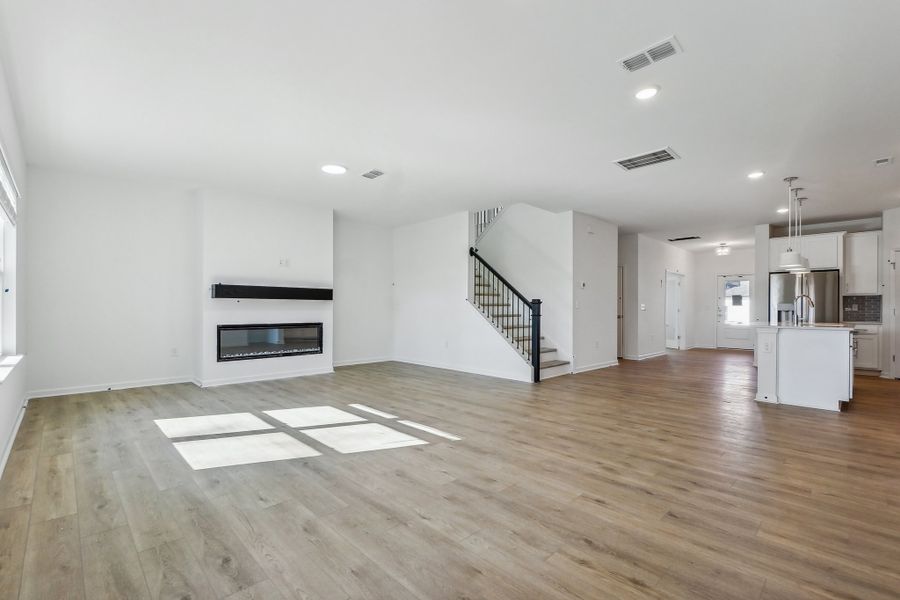 Representative unfurnished interior of a home built from the Macon by Ashton Woods in Rowland's Grant, Fuquay Varina (Image 20).