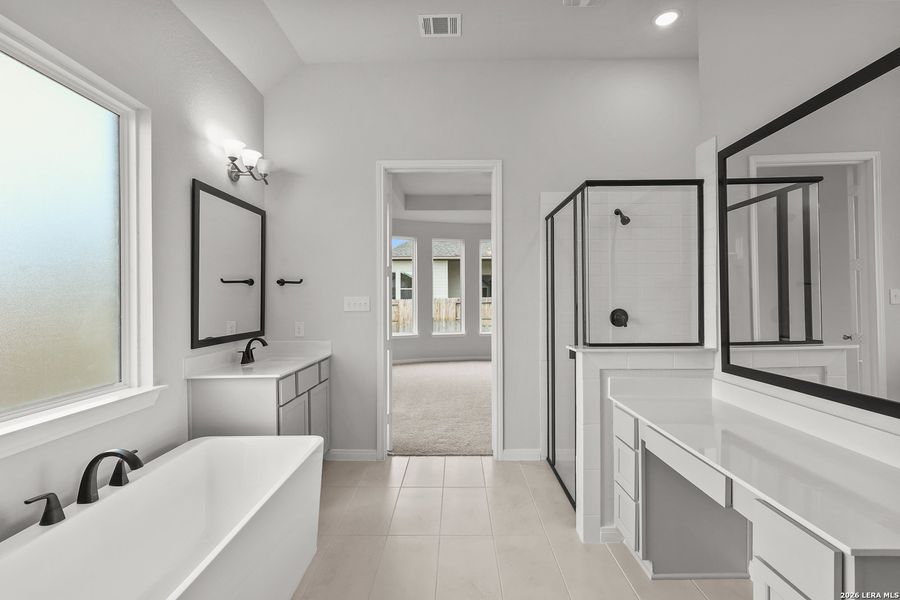 Furnished interior view inside a new home in Buffalo Crossing, Cibolo (Image 10).