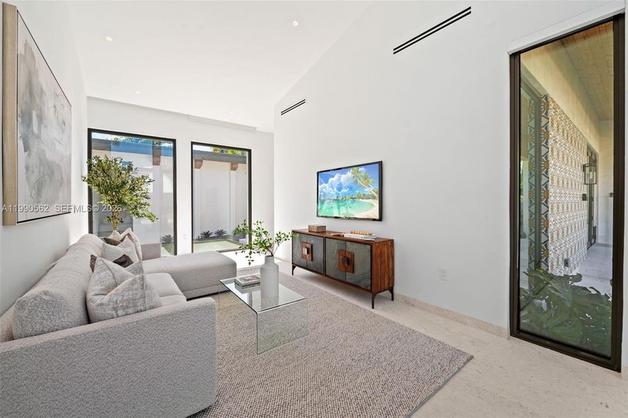 Furnished interior view inside a new home in , Coral Gables (Image 11).