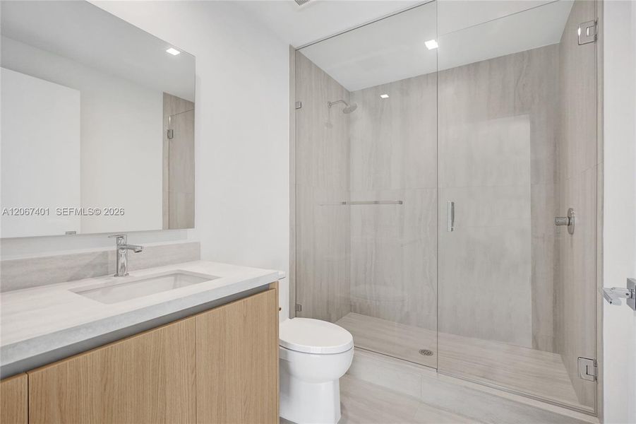 Furnished interior view inside a new home in , Miami (Image 12).