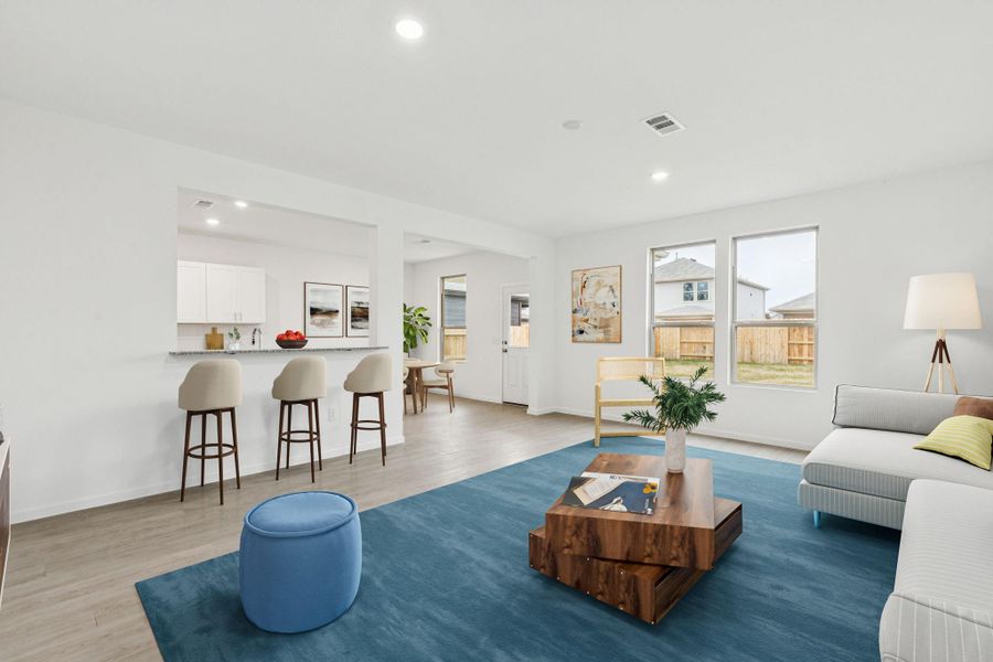 Furnished interior view inside a new home in Mavera, Conroe (Image 4).