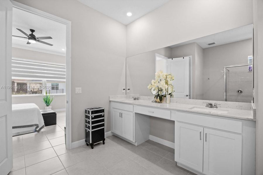 Furnished interior view inside a new home in Veranda Preserve, Port St. Lucie (Image 27).