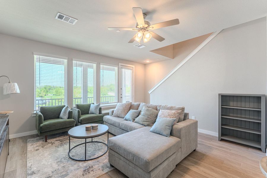 Furnished interior view inside a new home in , Shenandoah (Image 5). Furnished interior view inside a new home in , Shenandoah (Image 5).