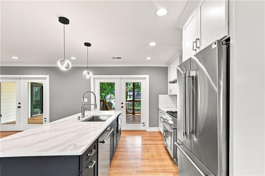 Furnished interior view inside a new home in , Atlanta (Image 12). Furnished interior view inside a new home in , Atlanta (Image 12).