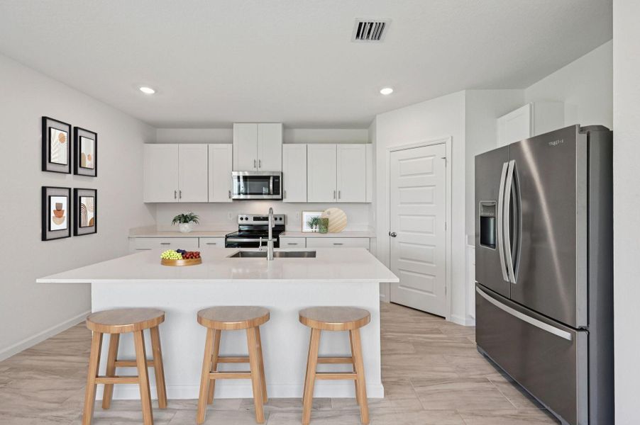 Furnished interior view inside a new home in Meritage Homes at Terra Lago - Classic Series, Indiantown (Image 8).