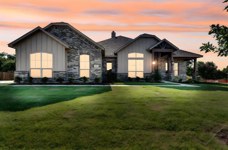 Front exterior of a new home in , Red Oak, TX, highlighting curb appeal (Image 20). Front exterior of a new home in , Red Oak, TX, highlighting curb appeal (Image 20).