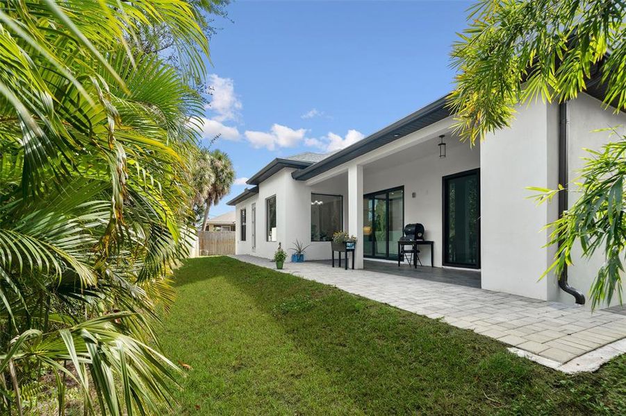 Exterior details and patio area of a home in , Venice (Image 4). Exterior details and patio area of a home in , Venice (Image 4).