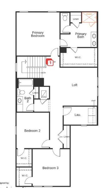 2D floor plan layout of this home in Salerno - Heritage Collection, Round Rock, TX (Image 4). 2D floor plan layout of this home in Salerno - Heritage Collection, Round Rock, TX (Image 4).