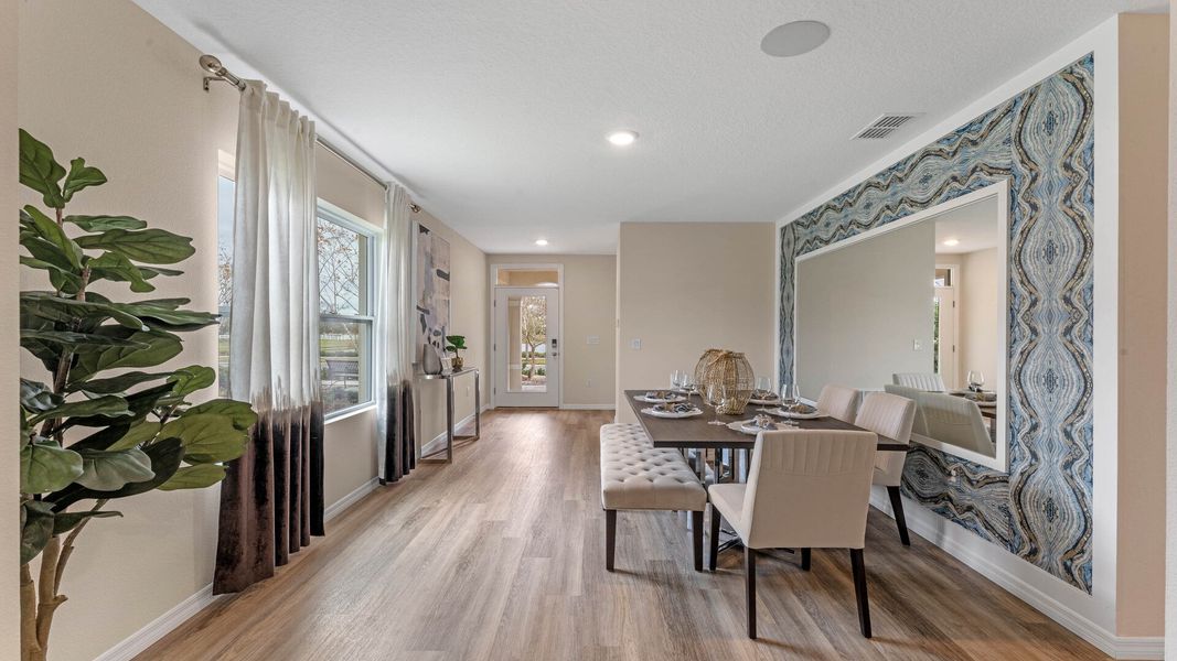 Furnished interior view inside a new home in Harmony West, St. Cloud (Image 8).