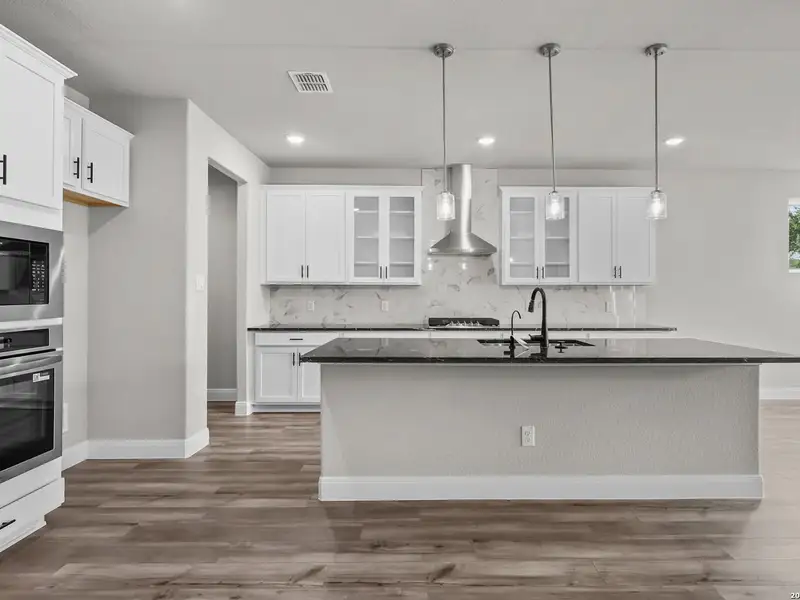 Furnished interior view inside a new home in Potranco Oaks, Castroville (Image 9). Furnished interior view inside a new home in Potranco Oaks, Castroville (Image 9).