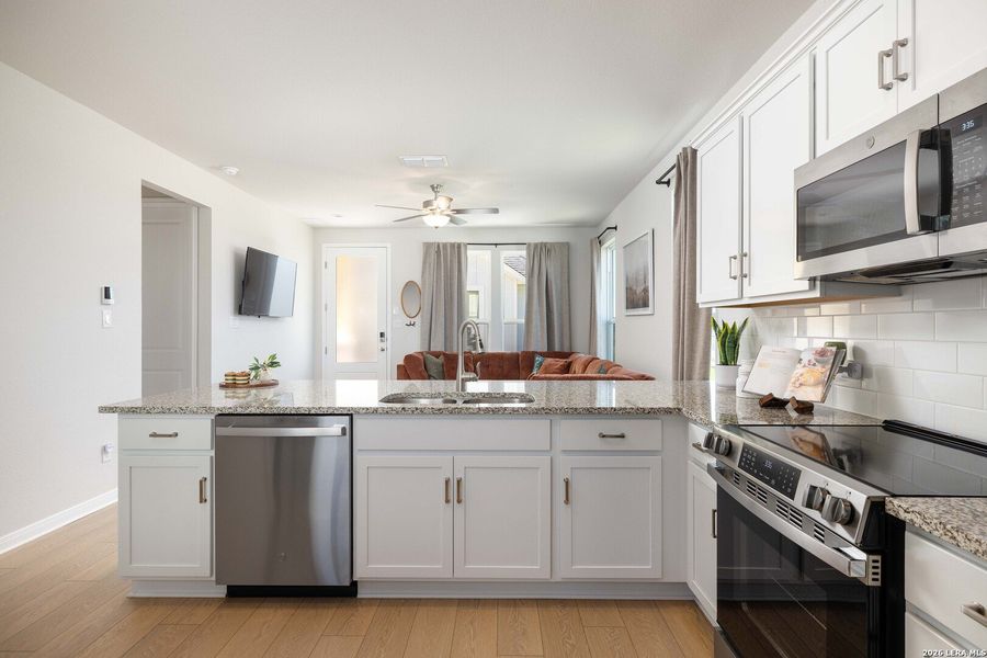 Furnished interior view inside a new home in , New Braunfels (Image 5).