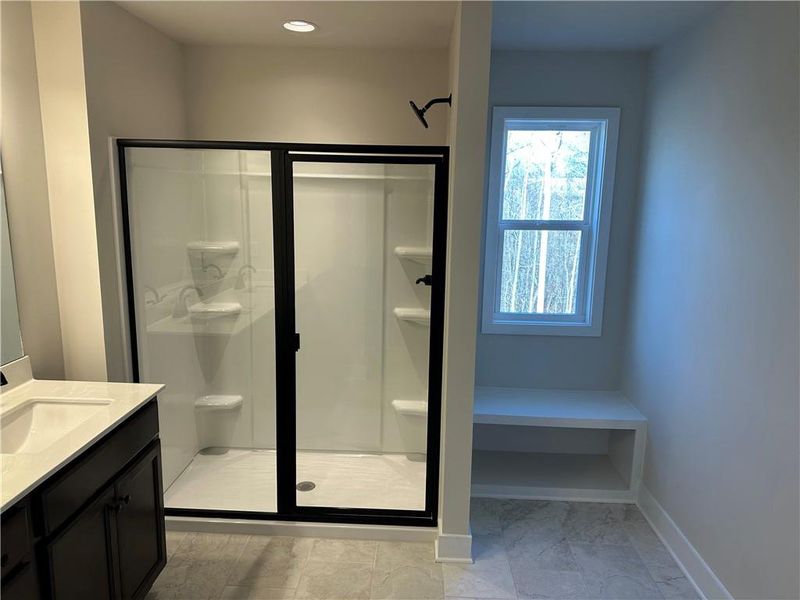 Furnished interior view inside a new home in Millstone at Mundy Mill, Gainesville (Image 5). Furnished interior view inside a new home in Millstone at Mundy Mill, Gainesville (Image 5).