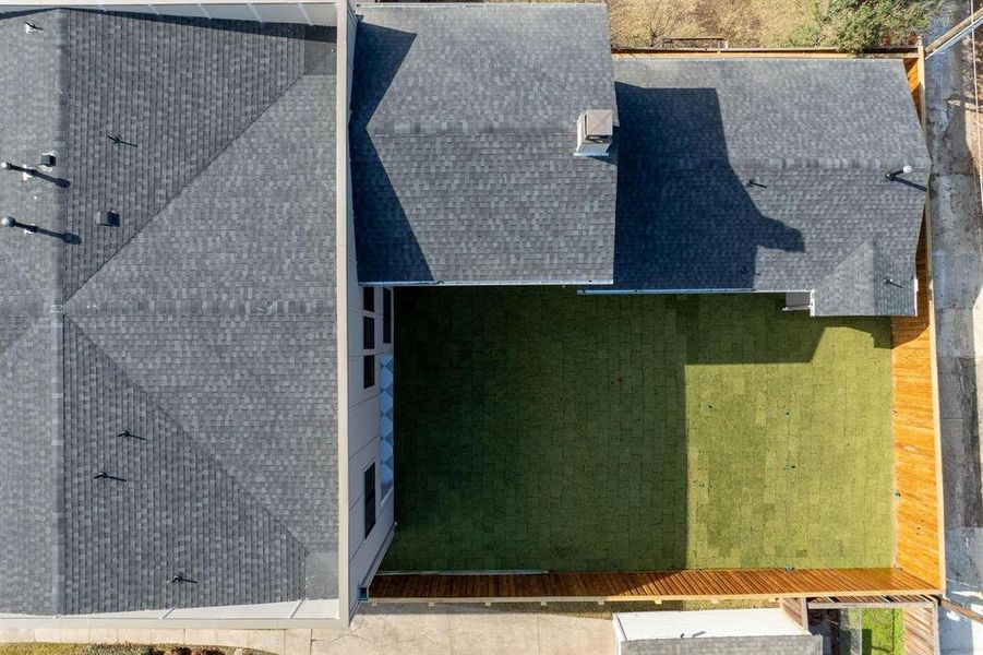 Exterior details and patio area of a home in , Dallas (Image 4). Exterior details and patio area of a home in , Dallas (Image 4).