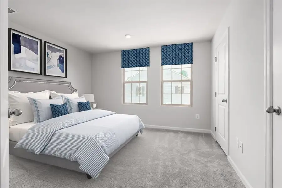 Representative furnished interior of a home built from the Spencer by Ryan Homes in Northerly, Charlotte (Image 17).