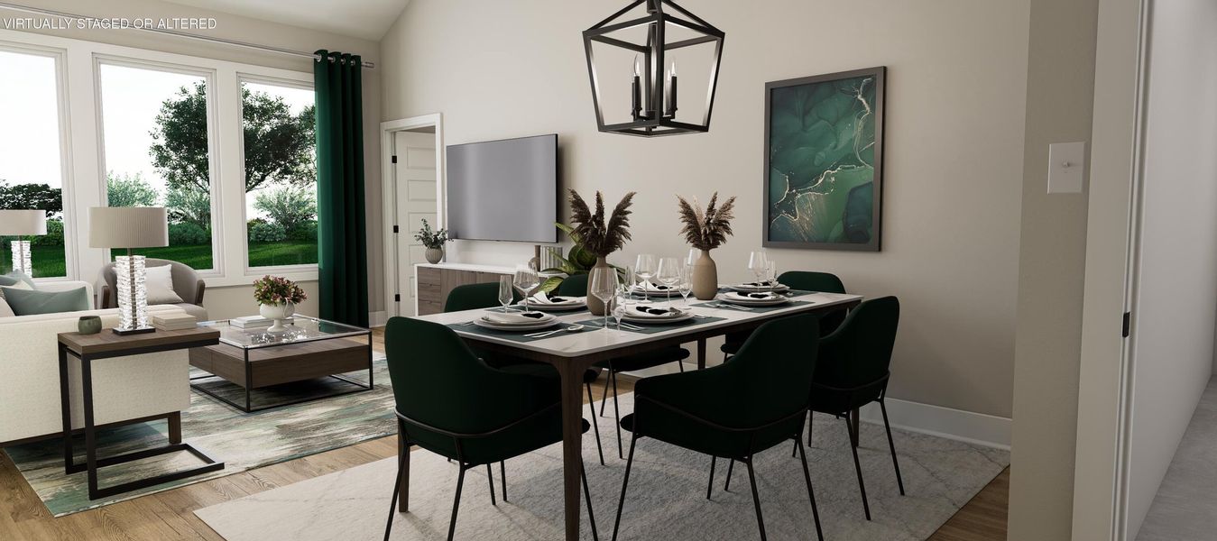 Dining - Virtually staged rendering. Features may vary.