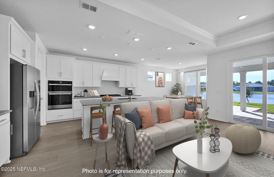 Furnished interior view inside a new home in Del Webb Saint Johns, St. Johns (Image 17).