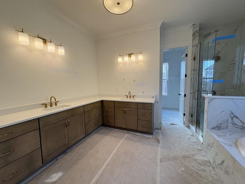 In-progress construction of a new home in Arden on Lanier, Cumming, GA (Image 36).