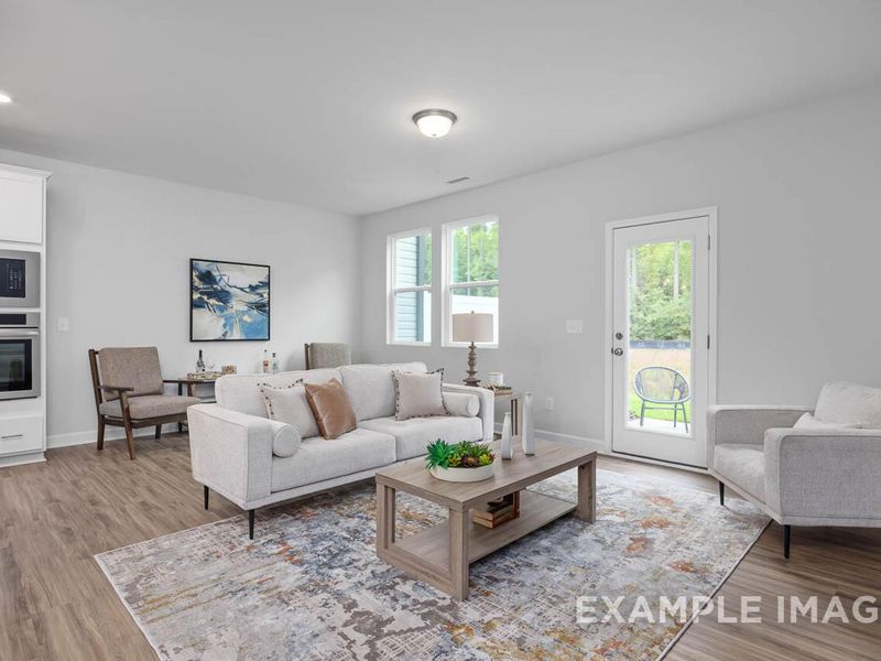 Furnished interior view inside a new home in Gregory Village Townhomes, Lillington (Image 10).