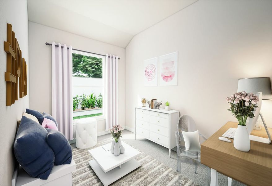 Furnished interior view inside a new home in Bridgewater, Midlothian (Image 6).