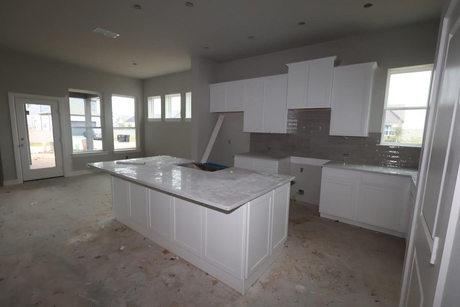 In-progress construction of a new home in Pomona 40' Homesites, Manvel, TX (Image 4).