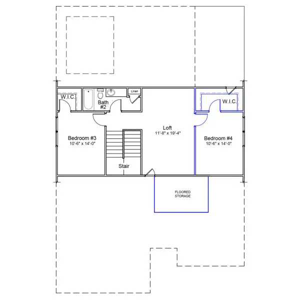 2D floor plan layout of this home in Brayden, Advance, NC (Image 6).