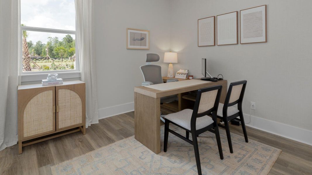 Representative furnished interior of a home built from the MADISON by D.R. Horton in Indigo Preserve, Leland (Image 28). Representative furnished interior of a home built from the MADISON by D.R. Horton in Indigo Preserve, Leland (Image 28).