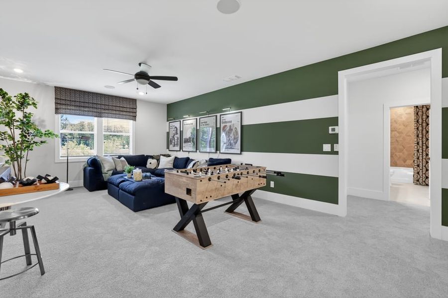 Representative furnished interior of a home built from the Santorini by Taylor Morrison in Towson Village, Peachtree City (Image 33).
