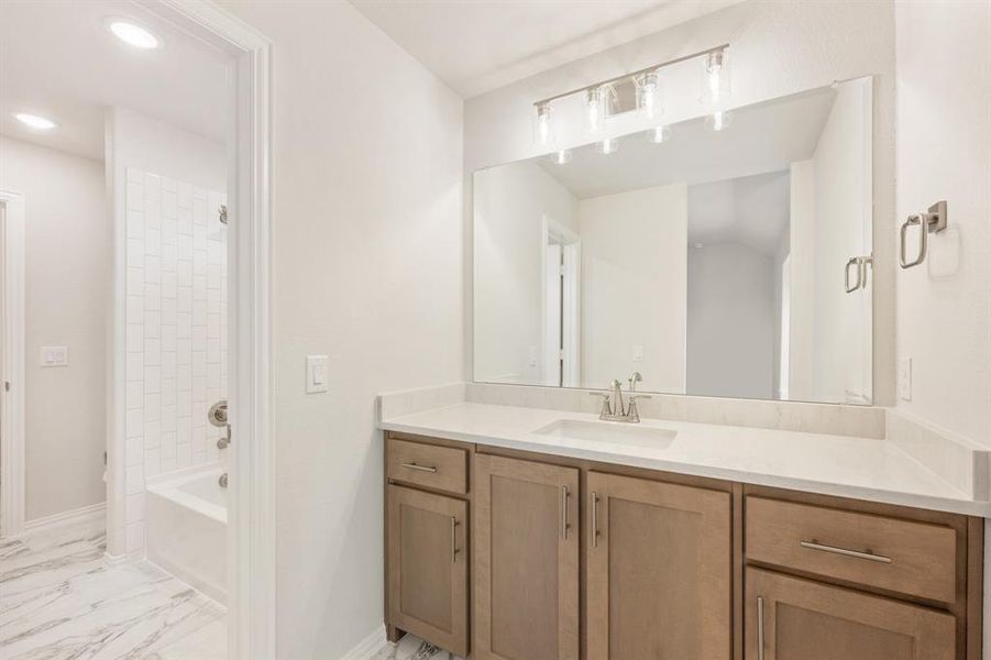 Furnished interior view inside a new home in Mockingbird Heights Classic 60, Midlothian (Image 6).