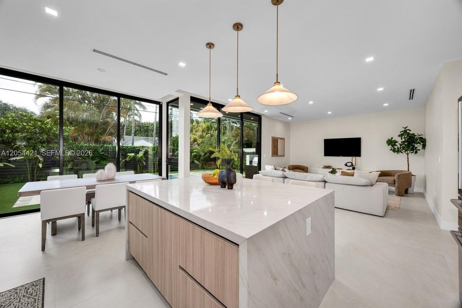 Furnished interior view inside a new home in , Miami (Image 11).