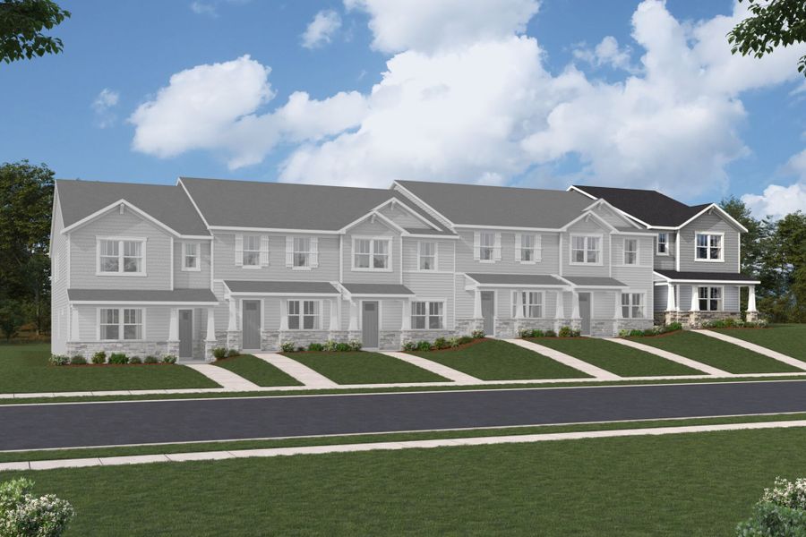 Representative exterior photo of a completed home built from the Grifton by Mattamy Homes in The Townes at Westfall, Gastonia, NC (Image 2).