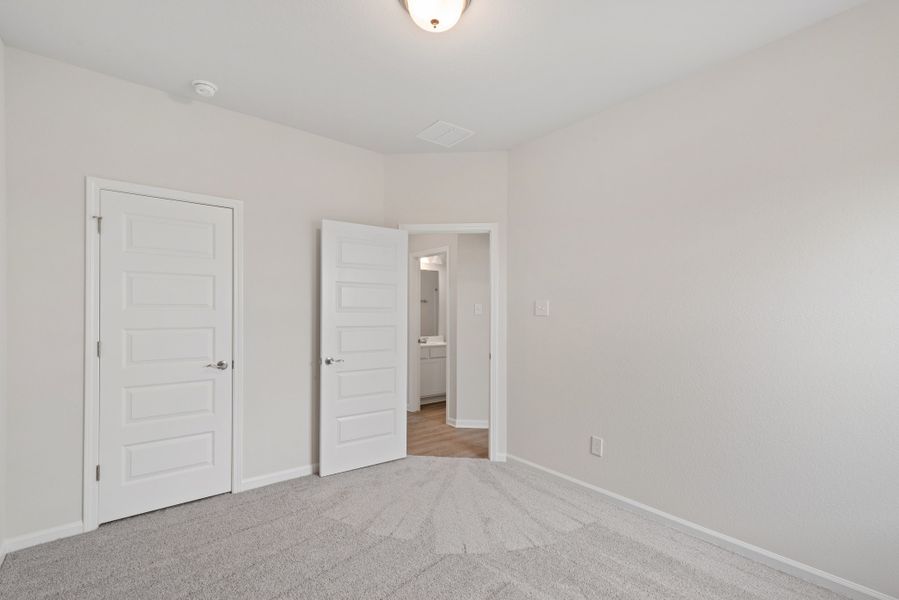 The Oakshire II- Bedroom 3.  Sample image for illustration; upgrades, options, and colors may vary.