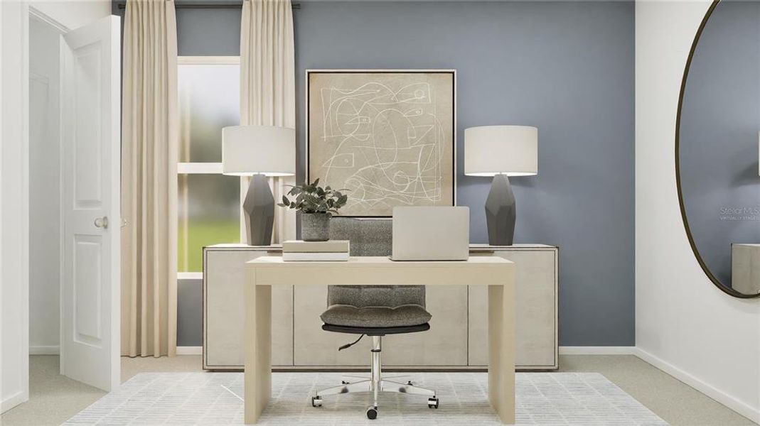 Furnished interior view inside a new home in Westview, Kissimmee (Image 8). Furnished interior view inside a new home in Westview, Kissimmee (Image 8).