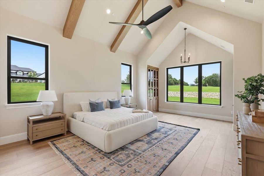 Furnished interior view inside a new home in , Bartonville (Image 29).