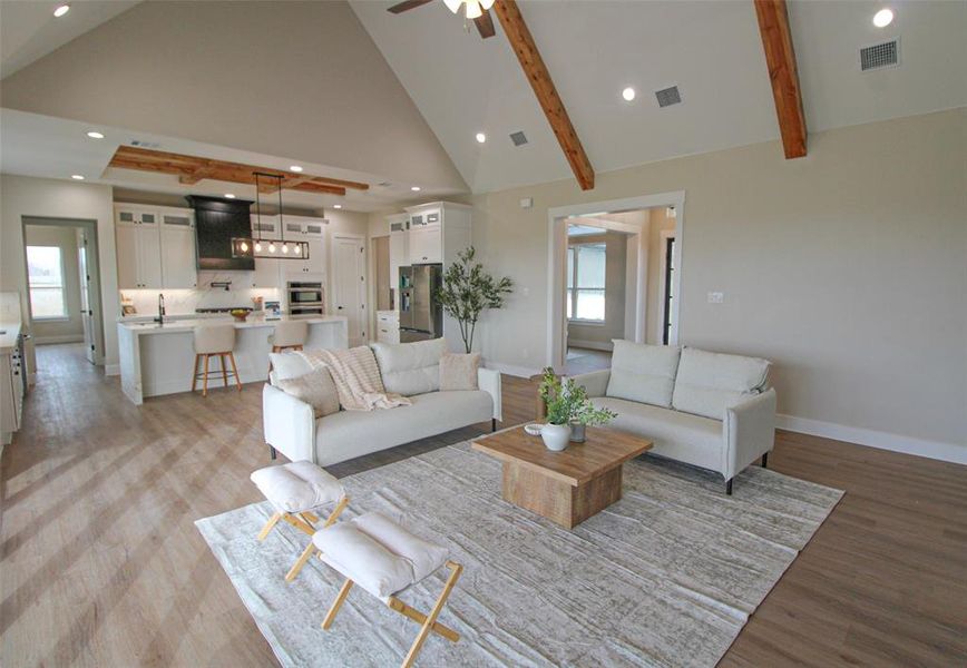 Furnished interior view inside a new home in , Waxahachie (Image 7).