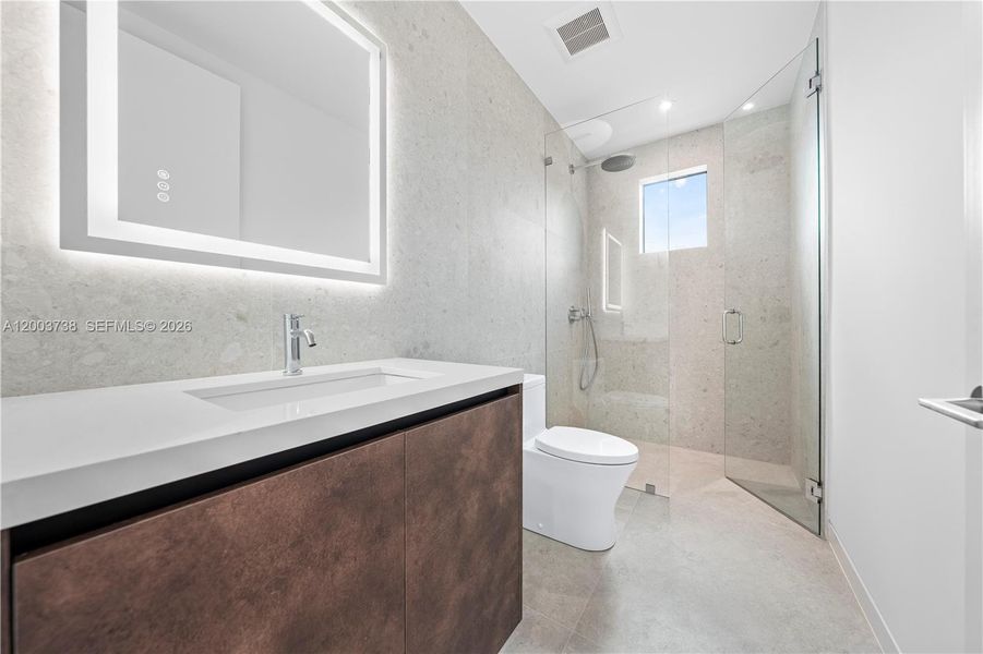 Furnished interior view inside a new home in , Miami (Image 17).