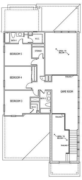 2D floor plan layout of this home in Santa Rita Ranch, Liberty Hill, TX (Image 3). 2D floor plan layout of this home in Santa Rita Ranch, Liberty Hill, TX (Image 3).