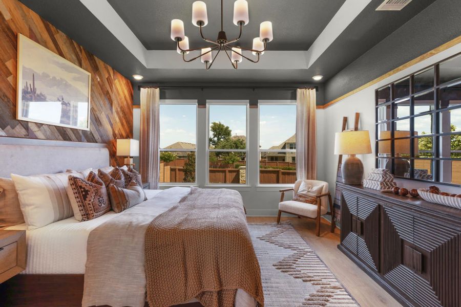 Representative furnished interior of a home built from the Branford by Chesmar Homes in Highland Village, Georgetown (Image 13).