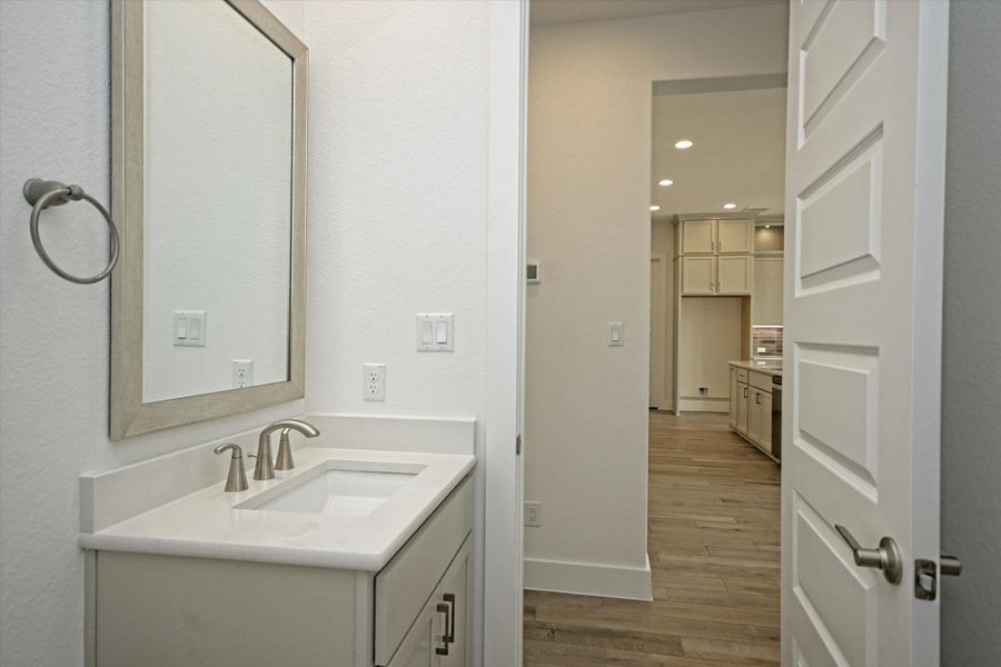 Furnished interior view inside a new home in Scofield Farms Estates, Georgetown (Image 5).