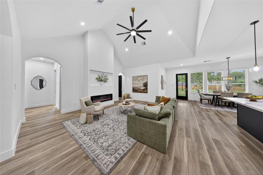 Furnished interior view inside a new home in , New Caney (Image 12).