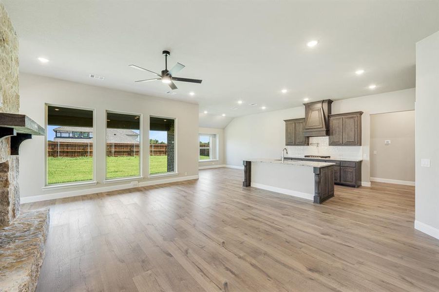 Furnished interior view inside a new home in Hampton Park, Glenn Heights (Image 9). Furnished interior view inside a new home in Hampton Park, Glenn Heights (Image 9).