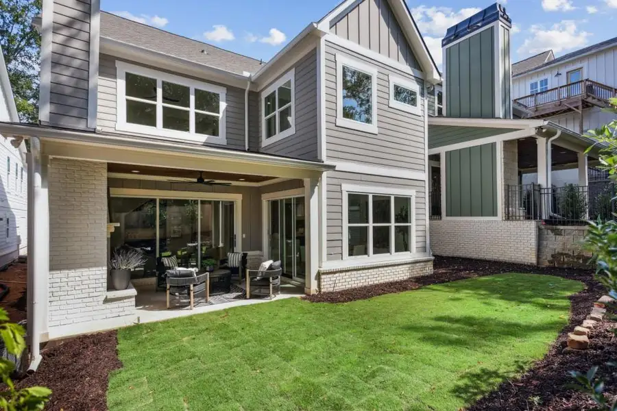 Front exterior of a new home in , Marietta, GA, highlighting curb appeal (Image 22).