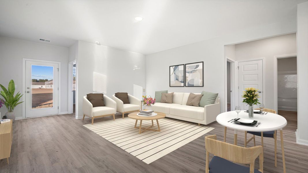 Furnished interior view inside a new home in The Groves at Bees Creek, Ridgeland (Image 11).