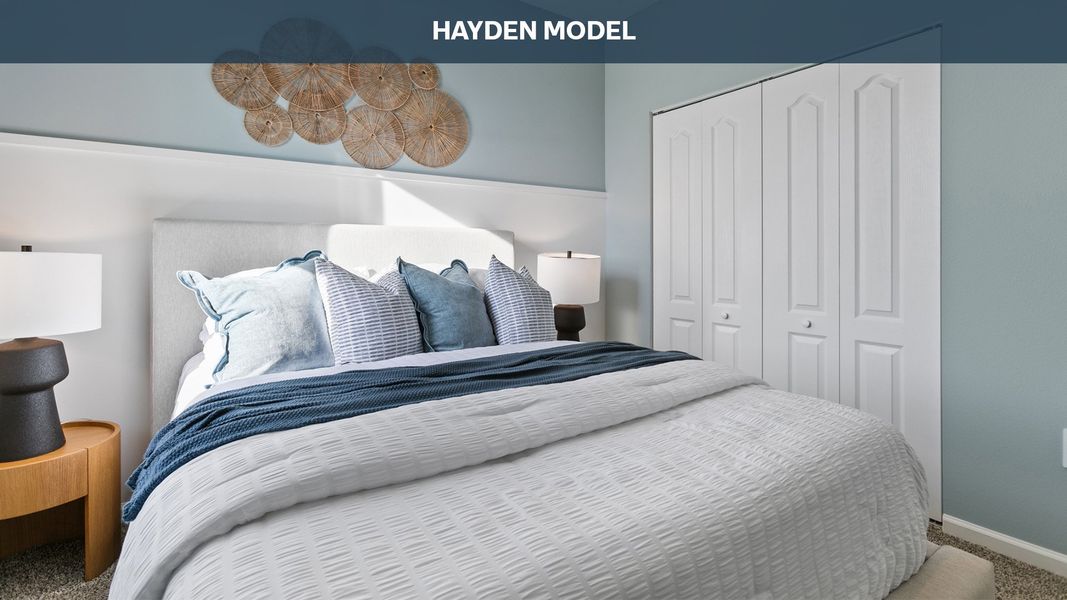 Representative furnished interior of a home built from the HAYDEN by D.R. Horton in Entrada, St. Augustine (Image 27).