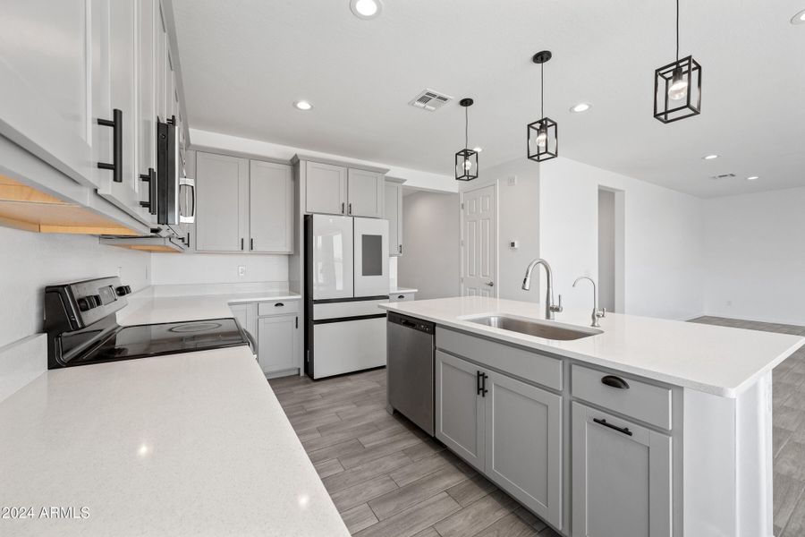 Beautiful quartz counters