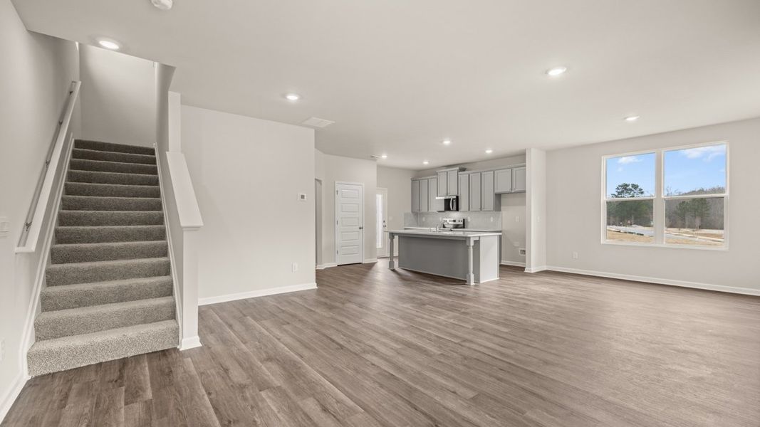 Representative unfurnished interior of a home built from the Ashmore by D.R. Horton in Brookland Commons, Monroe (Image 20).