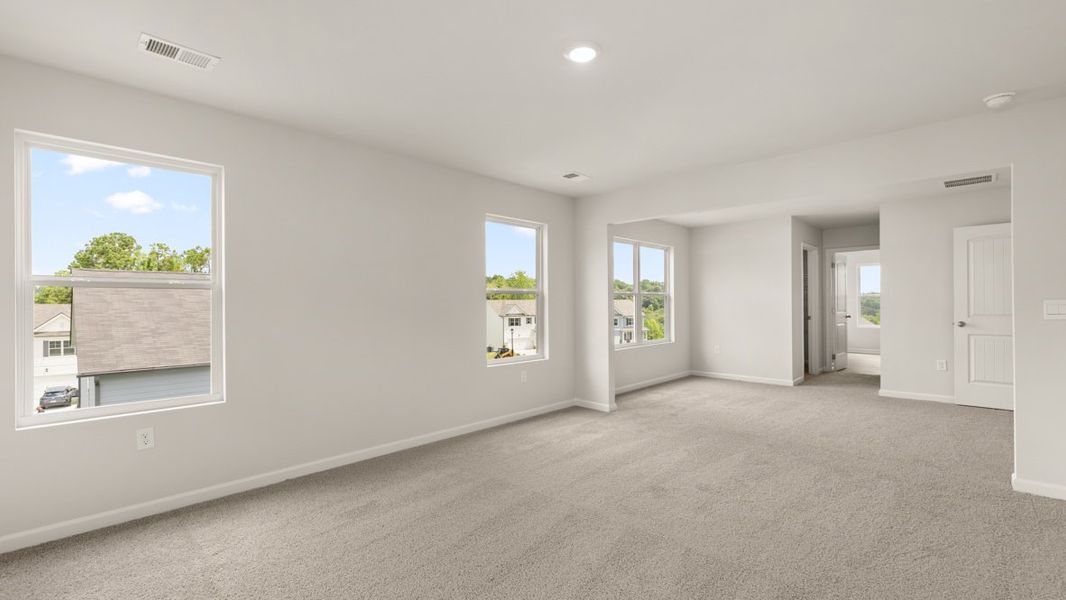 Representative unfurnished interior of a home built from the Halton by D.R. Horton in Liberty Crossing, Braselton (Image 26).