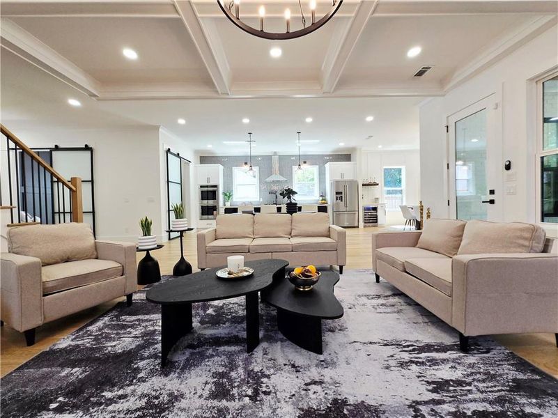 Furnished interior view inside a new home in , Atlanta (Image 40).