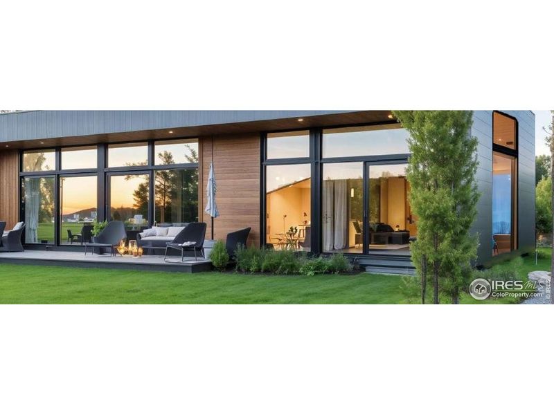 Exterior details and patio area of a home in , Loveland (Image 7).
